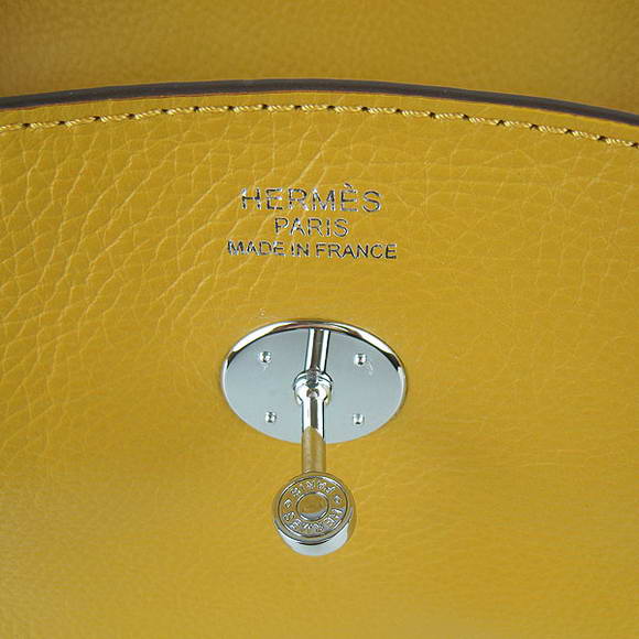 High Quality Replica Hermes Lindy 34CM Shoulder Bag Yellow - Click Image to Close